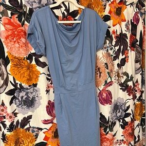 Elegant Blue Women's Dress